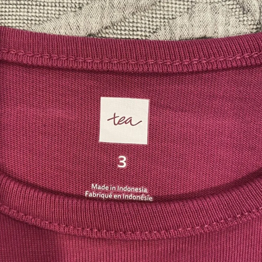 Tea Collection Sz 3 Fuchsia Pink Flower Dress